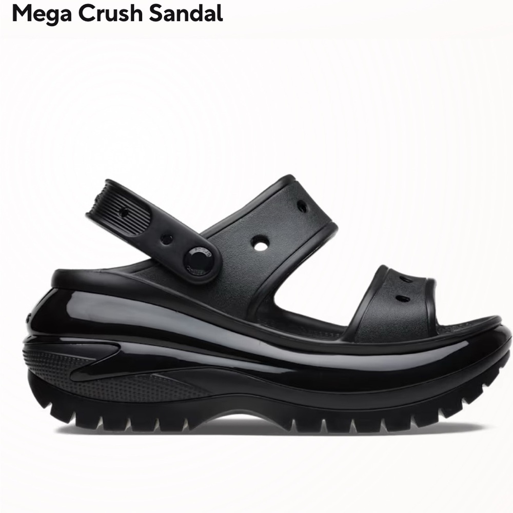 Mega Crush Black Sandal